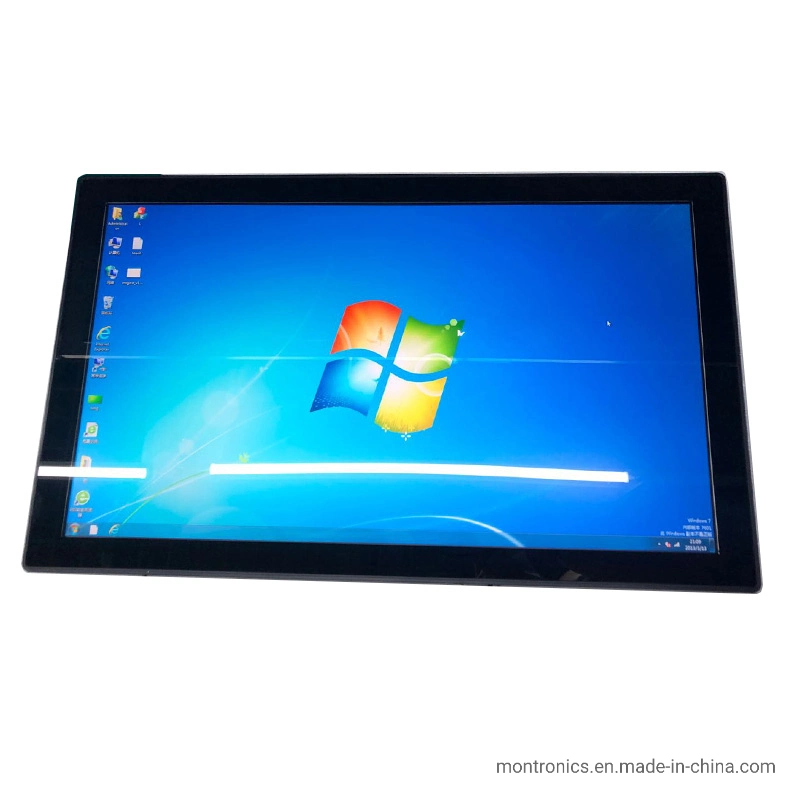 Flat 21.5 Inch Touchscreen Monitor Industrial Touch Panel Aluminium Alloy