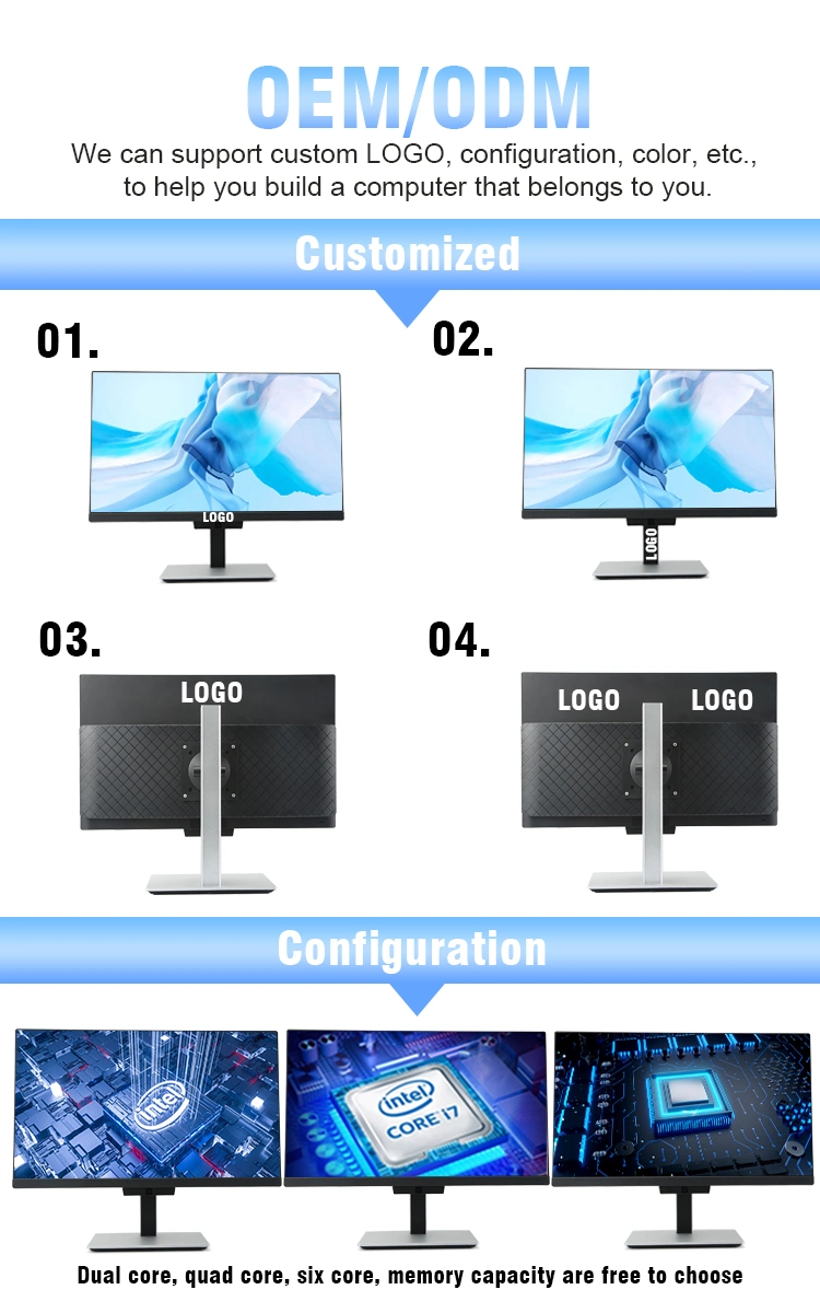 23.8 Inch High Quality Desktop Computer All in One Touchscreen