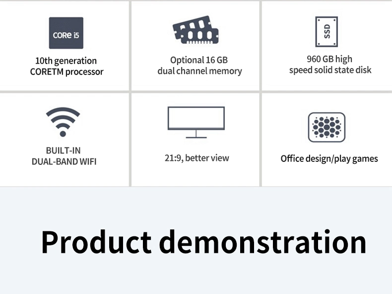 23.8 Inch Touchscreen All in One PC Desktop PC Thin Aio All-in-One Computer PC Desktops