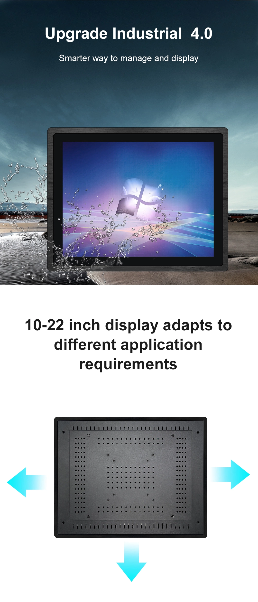 Waterproof Embedded 15 Inch X86 Generation2 I7 All in One Panel PC Capacitive Touchscreen with Fanless Industrial Computer
