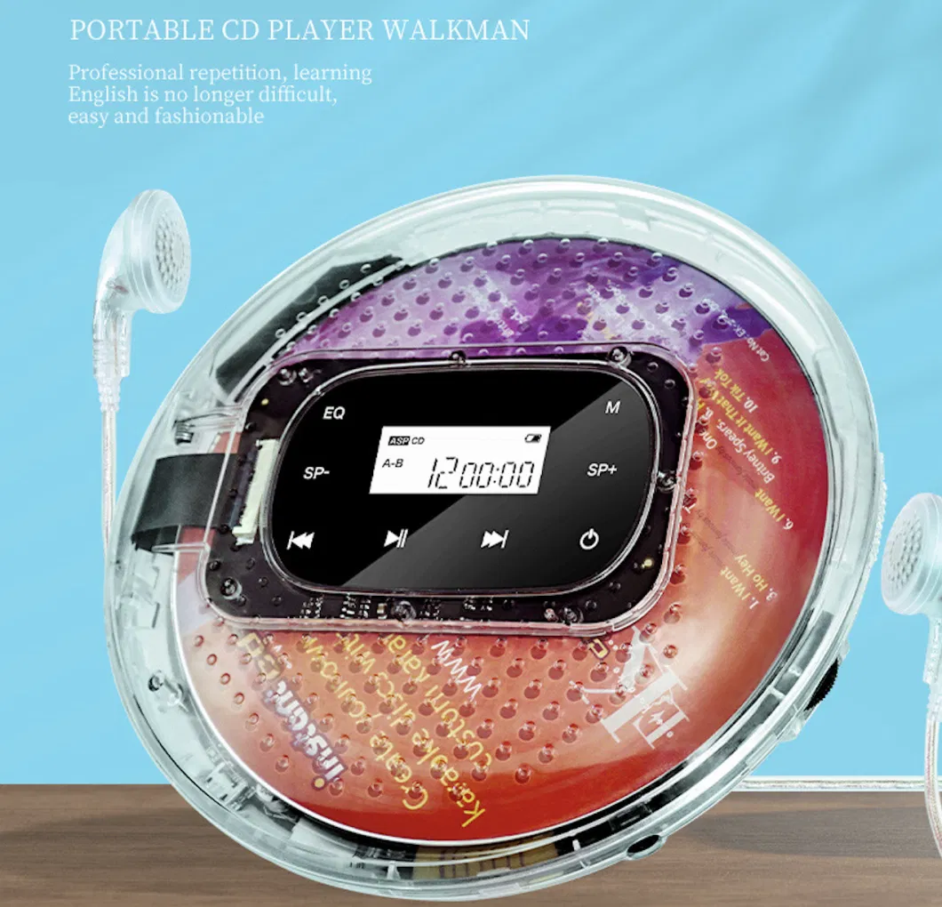 Portable Learning Machine Intelligent Touch Screen Walkman Transparent CD Player