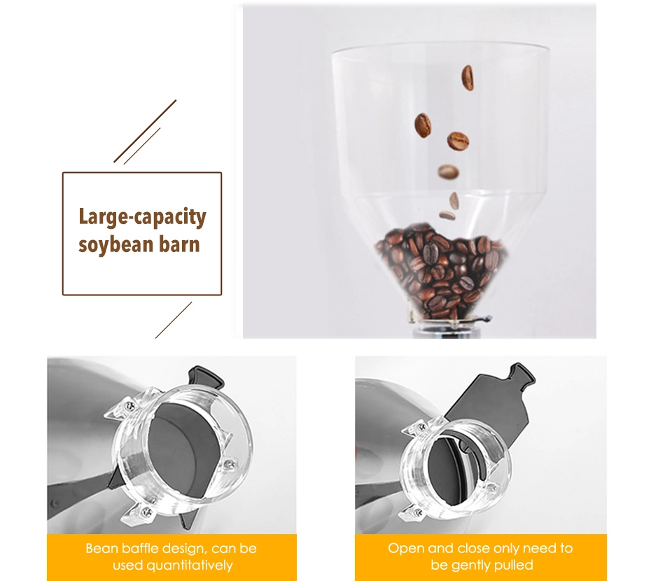 Black/Write 0.5kg/1kg Coffee Bean Grinding Machine for Home/Shop LED Screen Touch