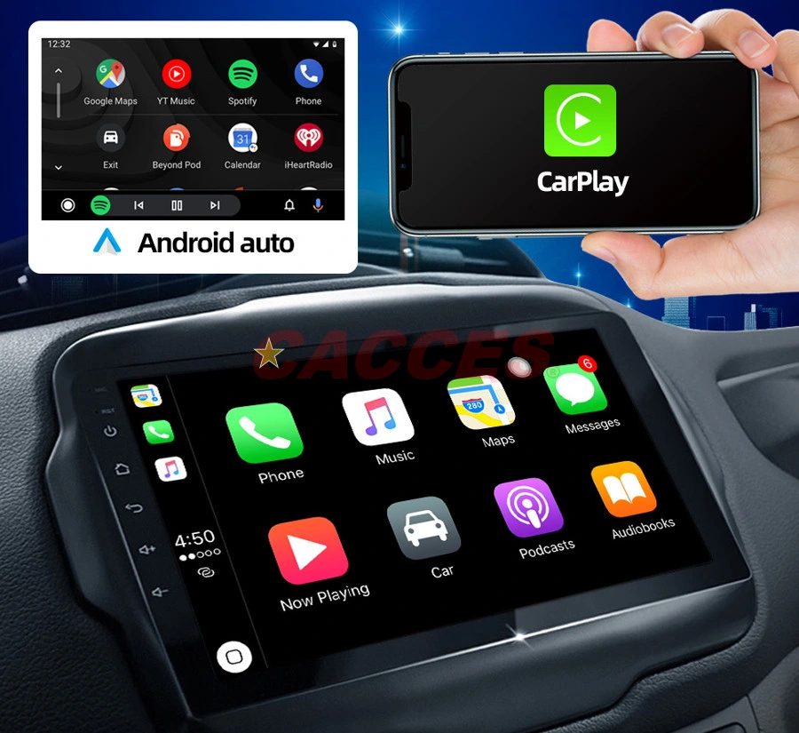 Audio System GPS Car Stereo System-Apple Carplay,Android Auto,7 Inch Double DIN,HD Touchscreen,Bluetooth Audio and Calling Head Unit,Radio Receiver Car Monitor