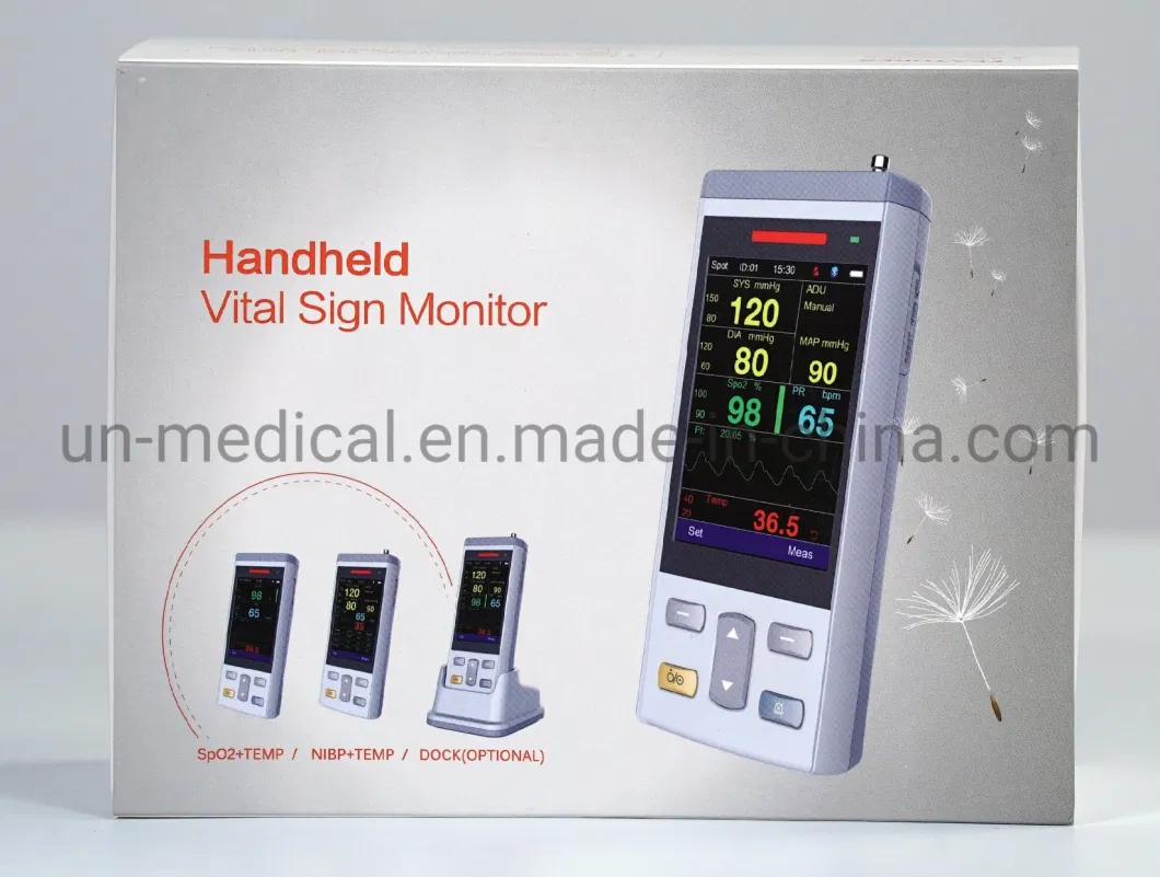 PC100 Medical Veterinary Portable Hospital Handheld Vital Signs Patient Monitor with CE ISO