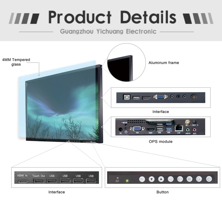 4K Factory Smart White Board Interactive Whiteboard Touch Screen