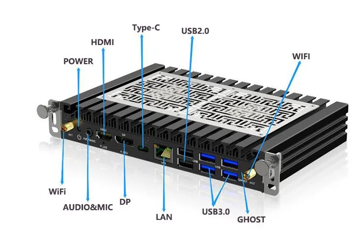 I3 I5 I7 Built in PC Computer Support Whiteboard Writing Wireless Screen Transfer Other Local and Remote Meeting Functions OPS