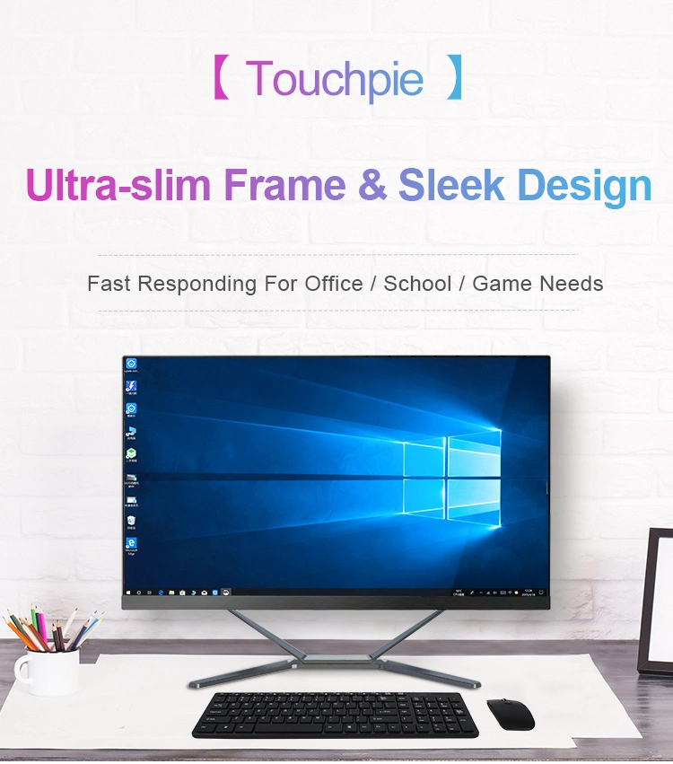 18.5&quot; I5 PC 8+128GB Built-in Camera Windows10 Hardware All-in-One Computer