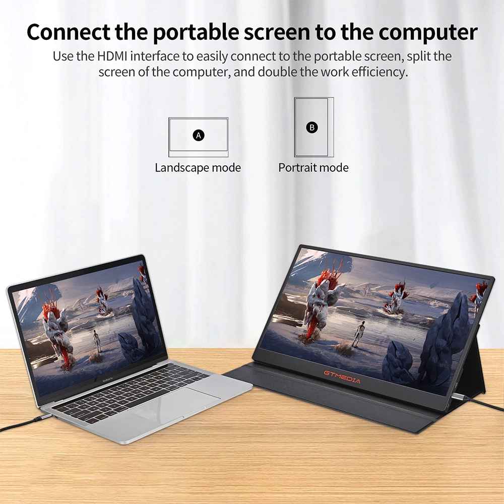 Gtmedia Game Mate 17.3inch 2.5K FHD IPS External Game Laptop Display Portable Gaming PS5 Switch Nintando Moive Monitor