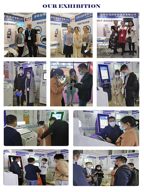 Dual-Touchscreen Windows PC Receipt Printer ID Room Card Reader Dispenser Self Hotel Check in out Terminal Kiosk Machine OEM