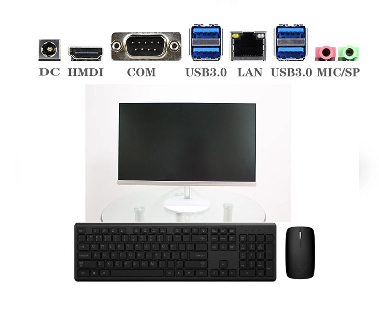 Touchscreen Computer 23.8inch One Cable Connection Aio Desktop School Office Gaming Desktops PC