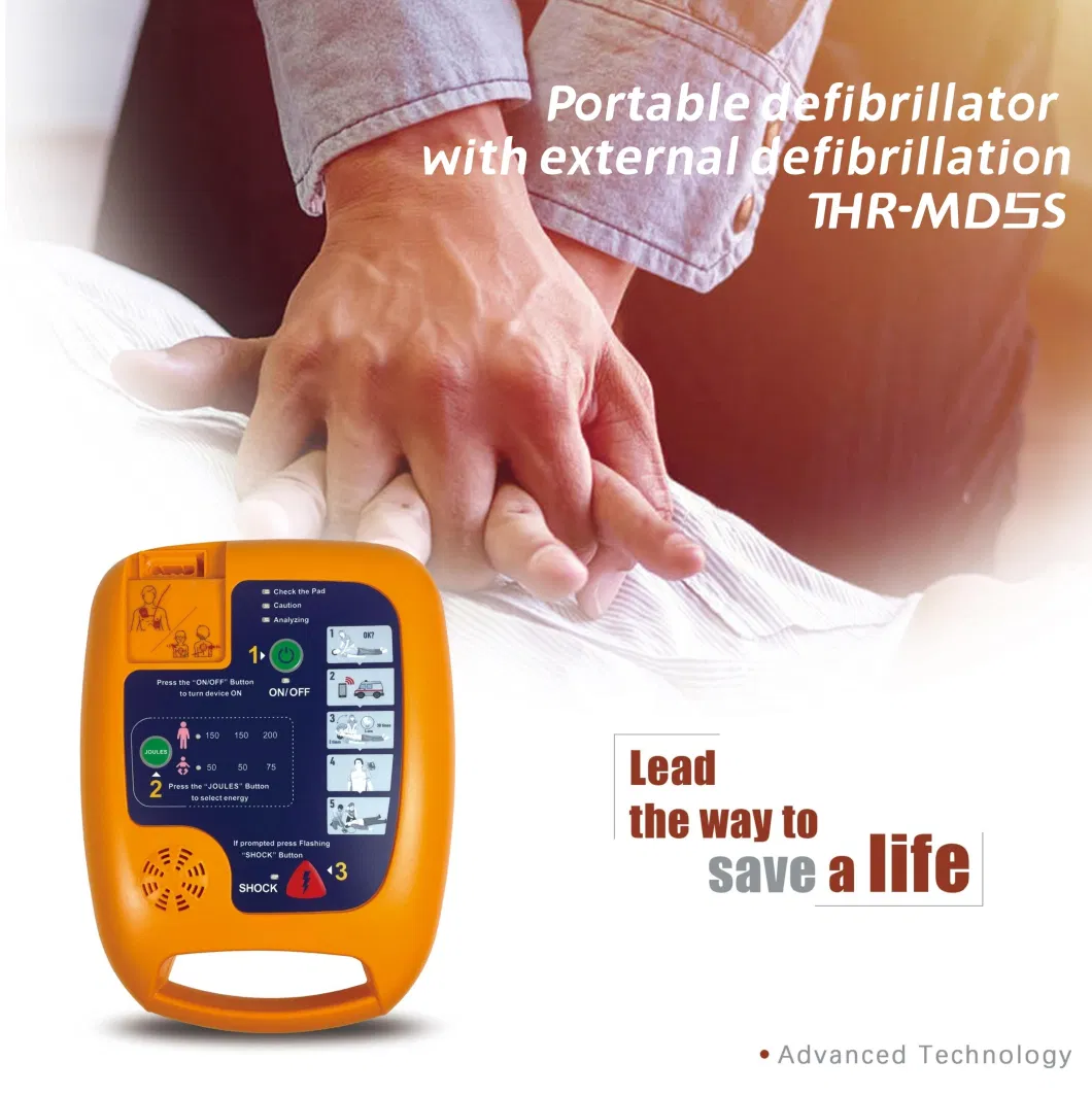 Emergency Automatic External Defibrillator Biphasic Aed Defibrillator Monitor (THR-MD5S)