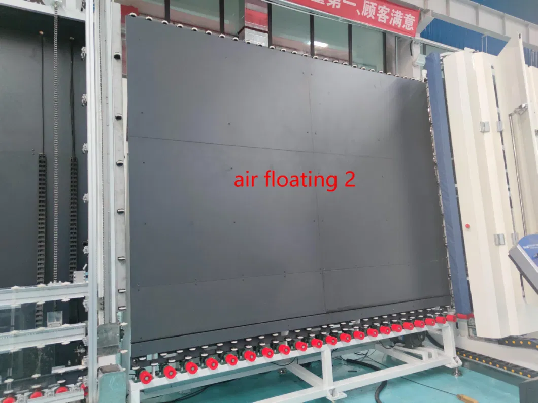 Insulating Glass Washing and Gas Filling Press Machine with Air Floating