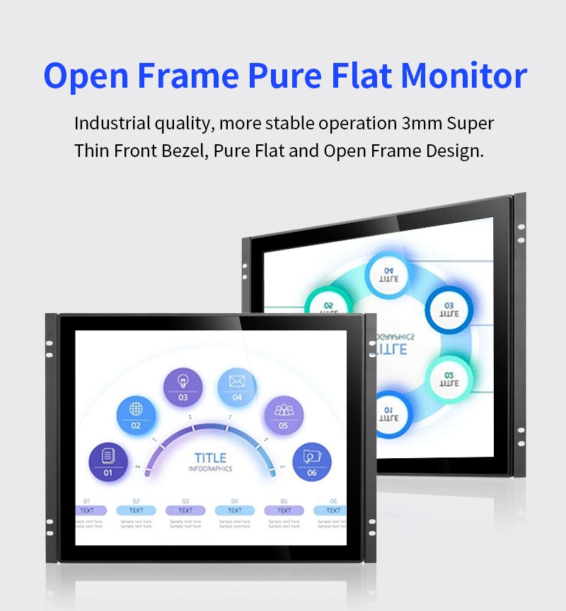 Wholesale 12 Inch1024*768 Pure Flat Screen Panel PC IPS IP65 Waterproof Mini Fanless Computer Industrial Touch Monitor