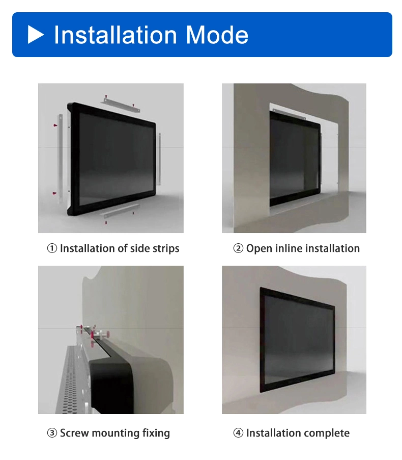 21.5inch Ultra-Thin LCD Display Waterproof Touch Screen Embedded Industrial Touch Monitor