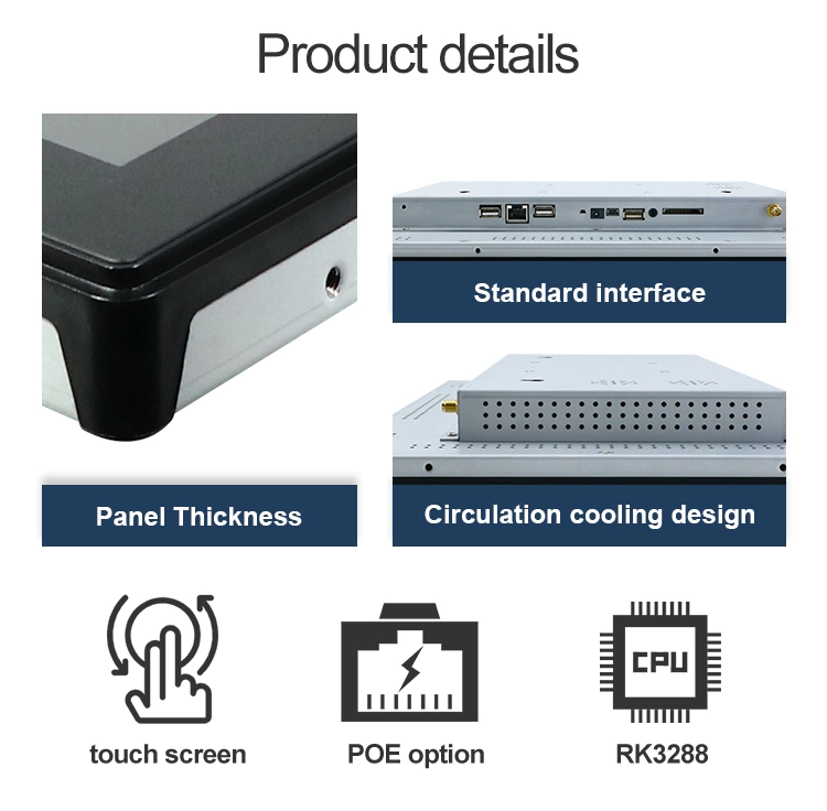 Yc-132eb Industrial Wall Mount Embedded 7 Inch- 21.5 Inch LCD Touch Screen All in One PC