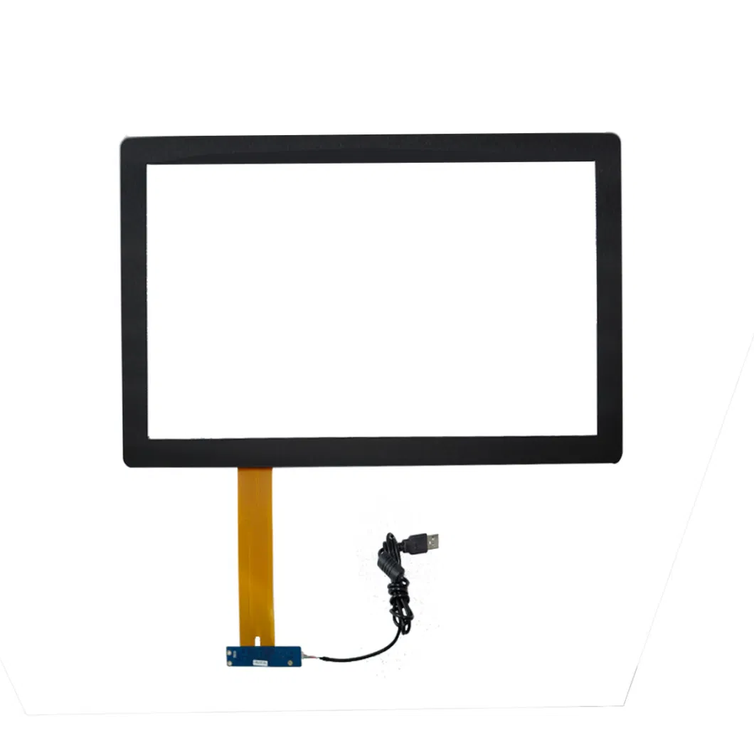 Capacitive Screen 21.5 Vandal Proof Touch Panel USB Waterproof Touchscreen Tempered Touch Glass Use for Ticketing