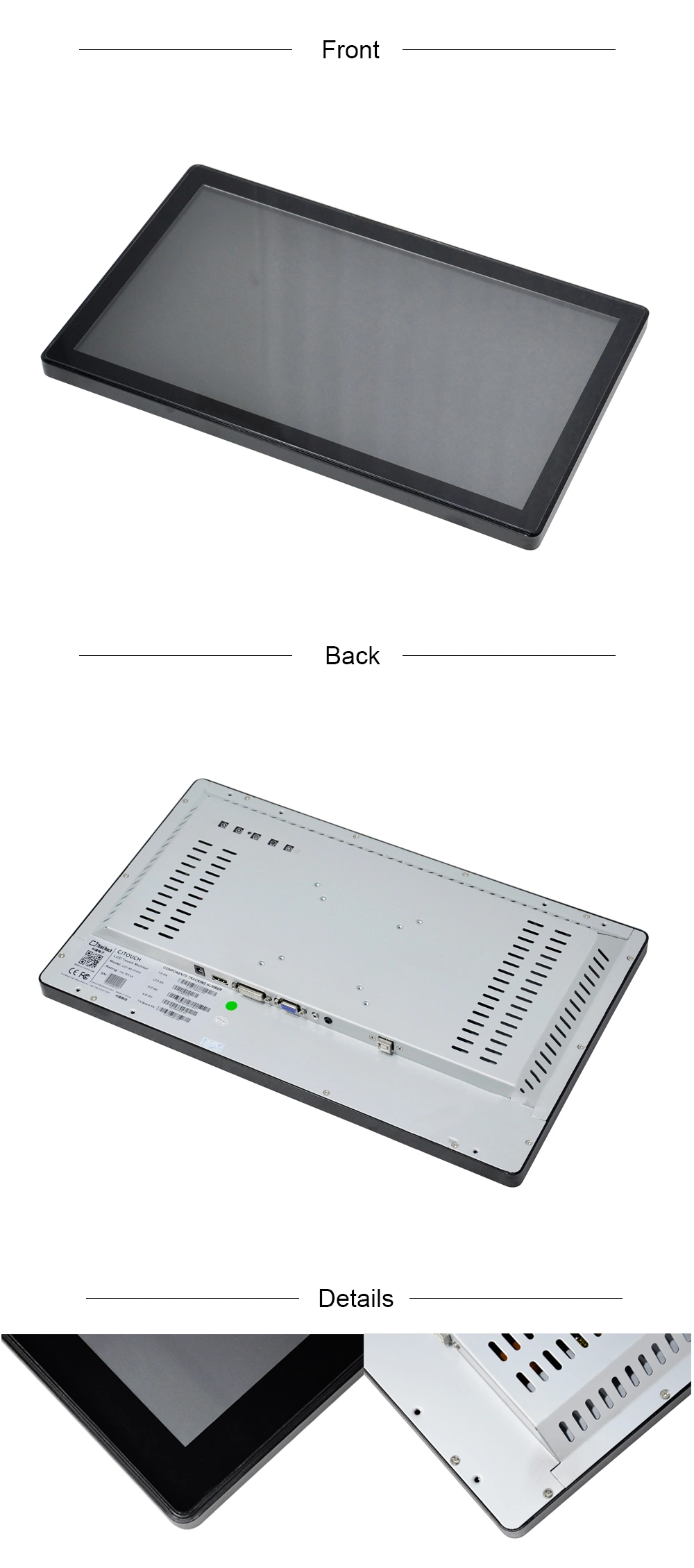 Cjtouch 18.5 Inch TFT-LCD Industrial Grade Raspberry Pi Touchscreen Touch Screen Monitor