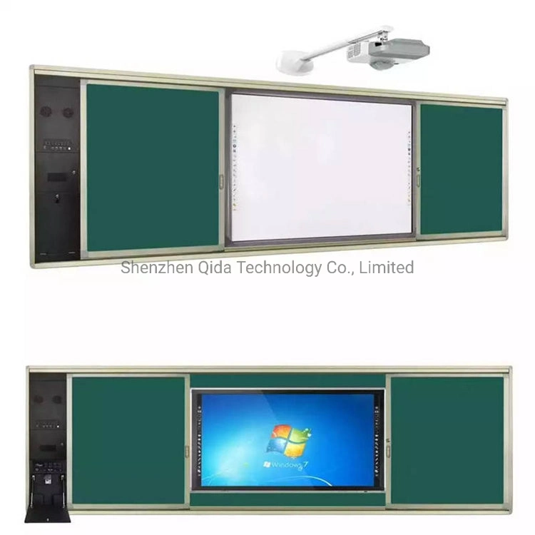Portable 65 Inch Education Interactive Smart Whiteboard Flat Panel Smart Digital Write White Board Touch Screen Classroom