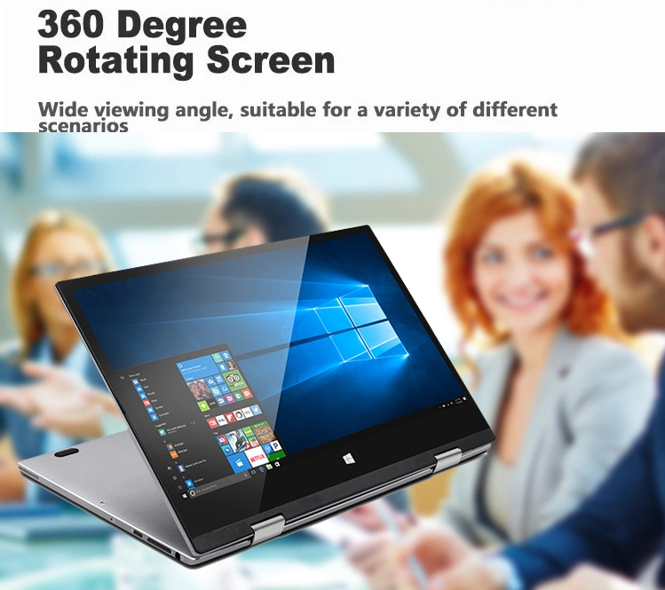 11.6 Inch Ultra Slim Thin Intel Computer SSD Touchscreen 360 Degree Rotable Laptop Yoga