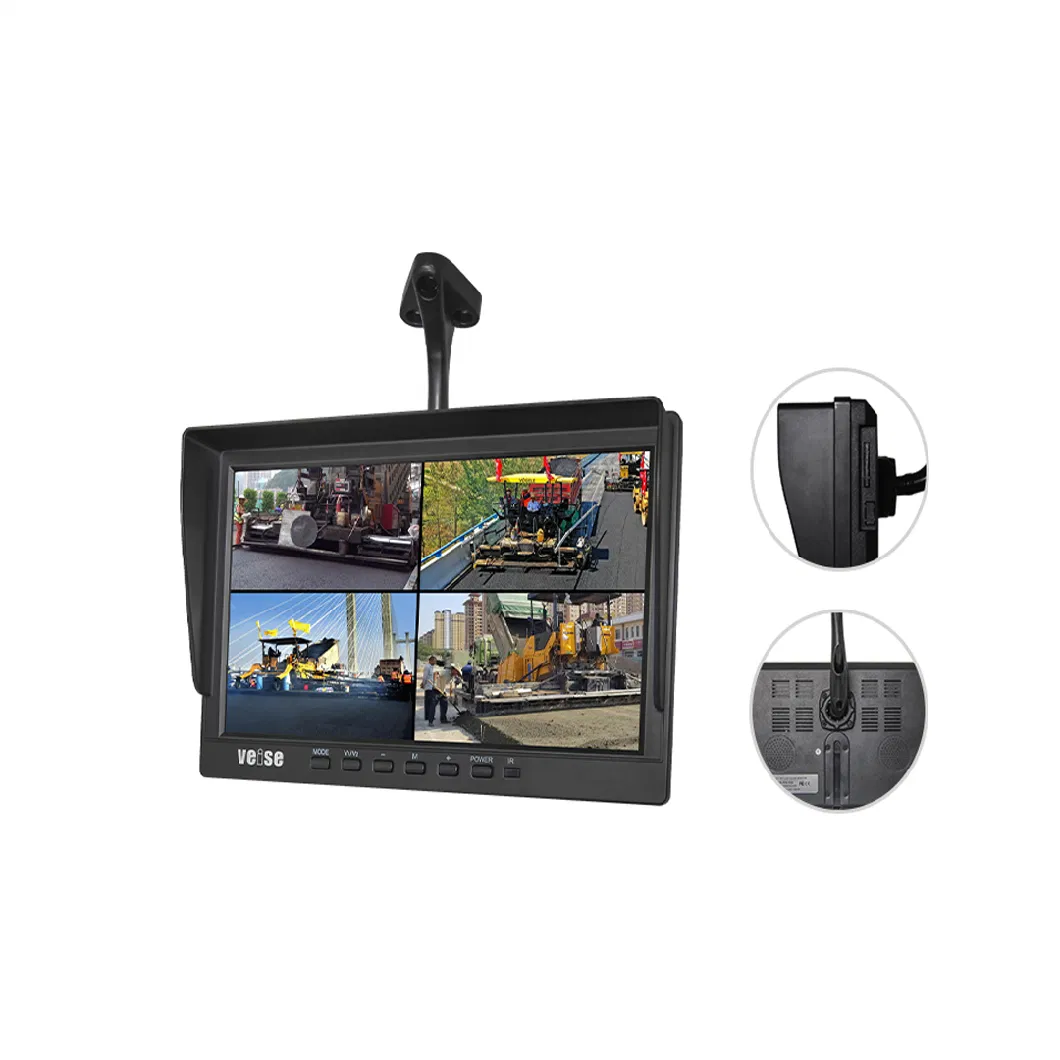 10.1inch IPS HD 1080P Car Backup Rear View LCD Monitor W/ External SD Card