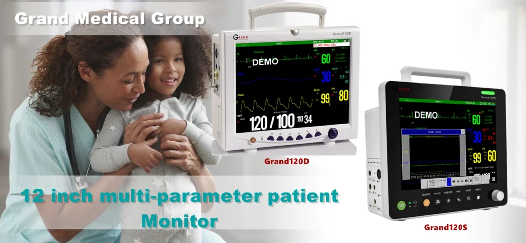 Buy High Resolution 15 Inch TFT Display LED Backlight Portable Hospital Medical Sergical Vital Signs Multi Parameter Rmedical Patient Monitor for Sale