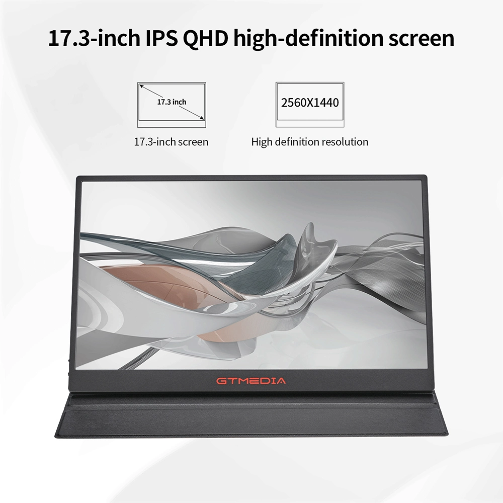 Gtmedia Game Mate 17.3 Inch HD 144Hz Type C External Hdr Computer Game Projection Super Slim Portable Mobile External Latest Gaming Screen Monitor