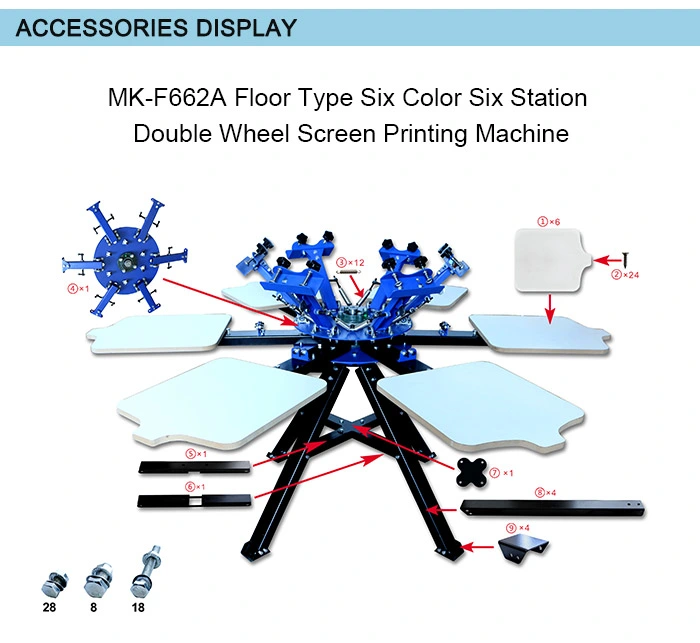 Convenient Manual Two-Wheel Screen Printing Machine