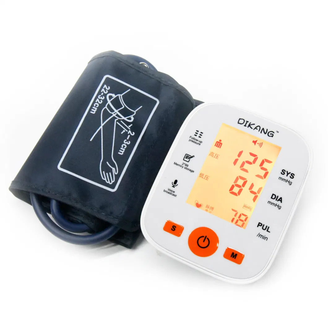 Manufacturer CE&FDA Cheap Price Arm Type Adjustable Cuff Bluetooth Digital Voice Broadcast Sphygmomanometer Blood Pressure Monitor