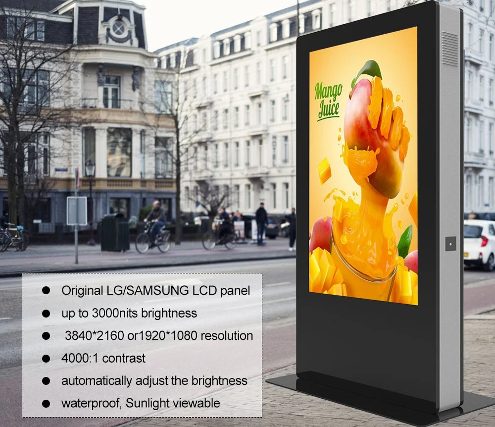 55inch Outdoor IP65 Waterproof All in One Floor Standing Display