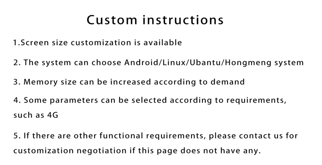 Android/Linux System for Reception Robot Touch Screen All-in-One