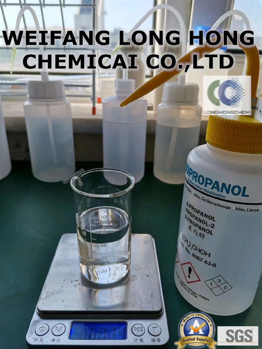 Isopropanol as Defoamer for Water Based Fracturing Fluid in Oil Wells/ in Electronic Industry, It Can Be Used as Cleaning and Degreasing Agent