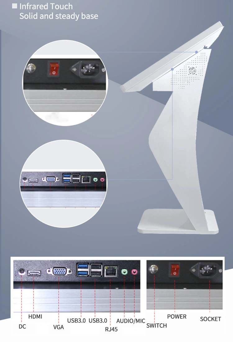 Factory Cheaper Price 43 Inch Professional Self-Service Digital Kiosk Touch Screen for Supermarket/Shoping Mall