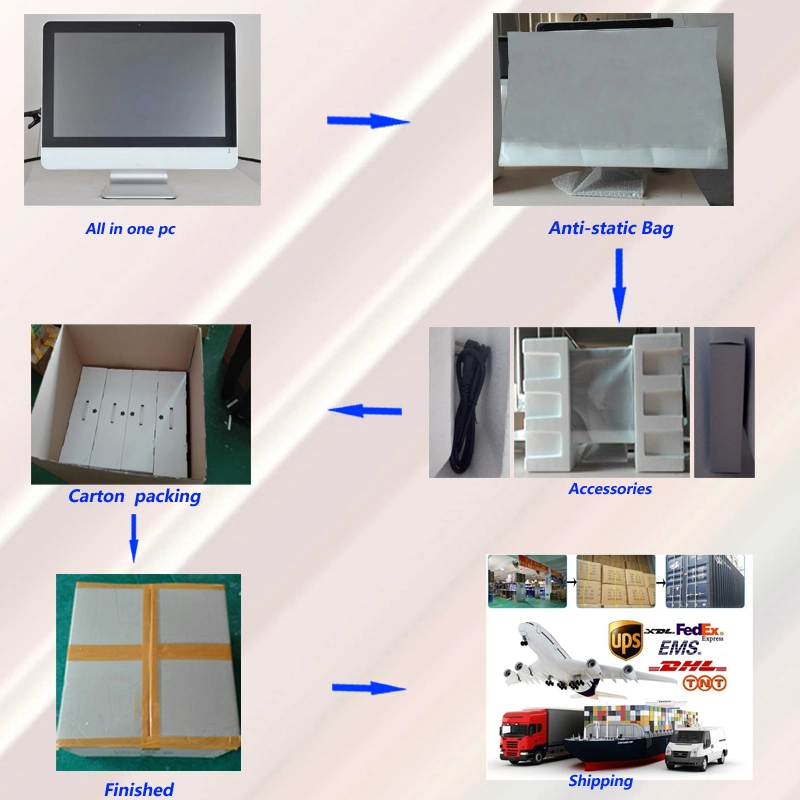 OEM 21.5 Inch LED I5 Desktop Computer with Built-in Battery All in One PC