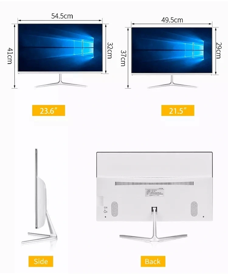21.5 Inch All in One PC Touchscreen Fanless Desktop Laptop Computer PC