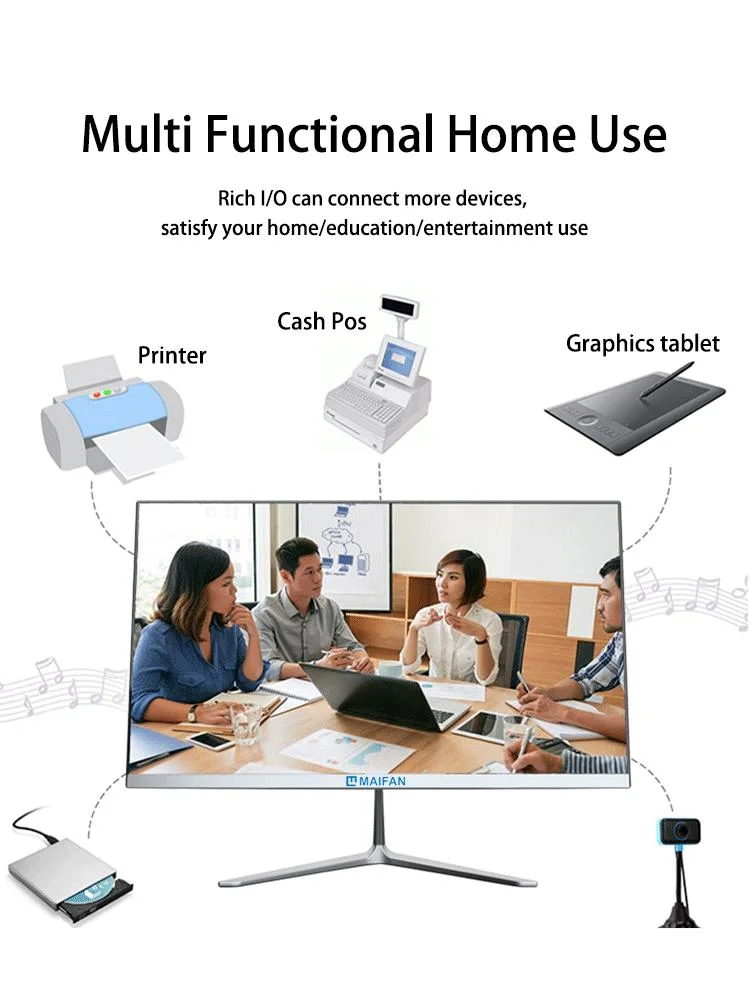 Factory OEM Industrial 15.6inch Embedded IPS Full HD Windows All in One Computer Touchscreen PC