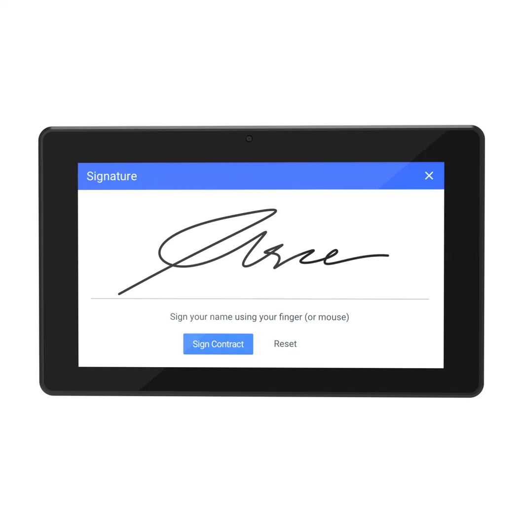 7 Inch Android WiFi 4G Tablet Electronic Signature Pad Digital E-Signing Pad for Hotel Bank Government