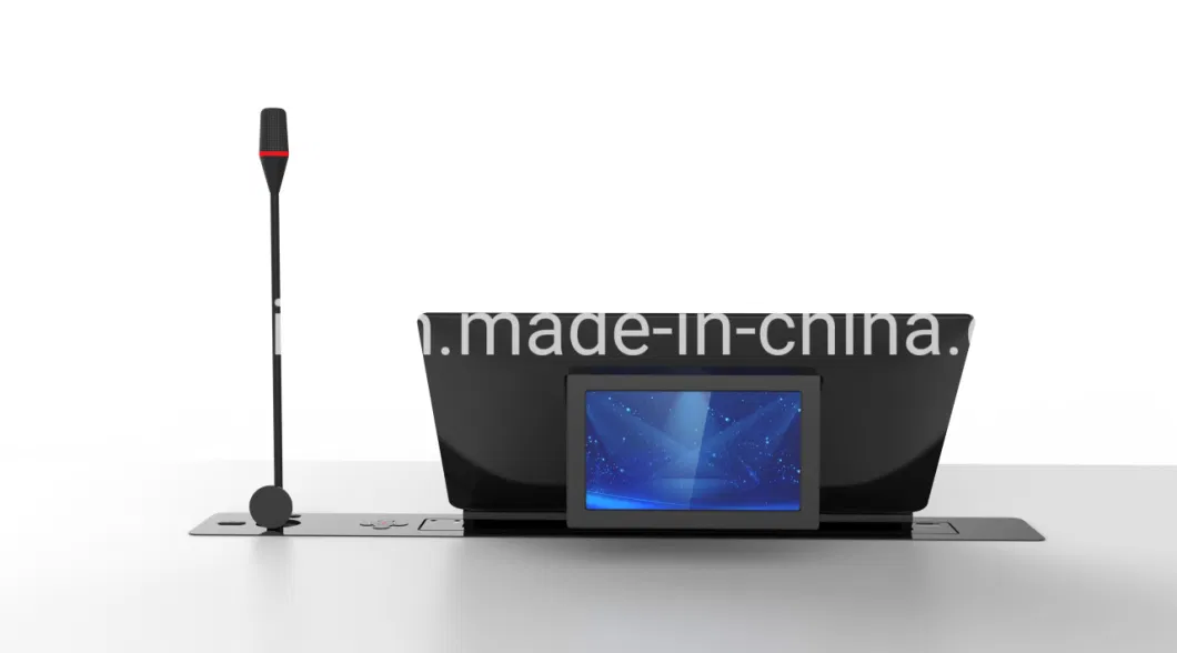 Paperless Conference System Conference Room Equipment Motorized Retractable LCD Monitor Lifting Mechanism with HD Screen, Microphone and Signature Display