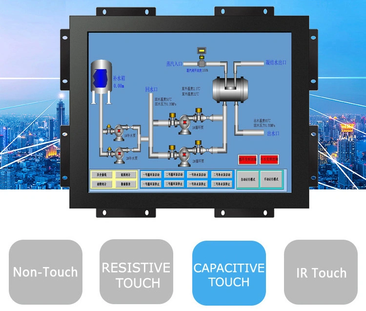 Hight Brightness Industrial Grade 15 Inch LCD Display Touch Screen Monitor