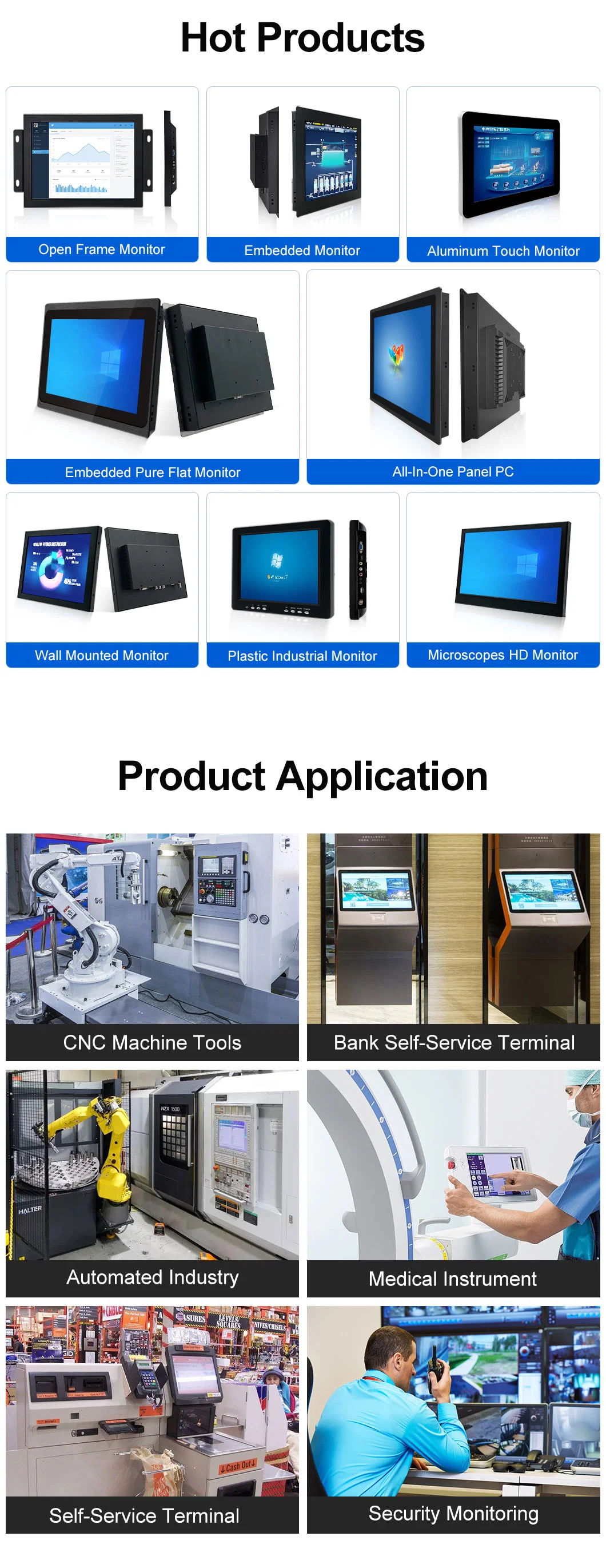 10.4 Inch Touchscreen Monitor X86 HD-Mi PC Core I7 All in One Computer with Waterproof Industrial Panel PC