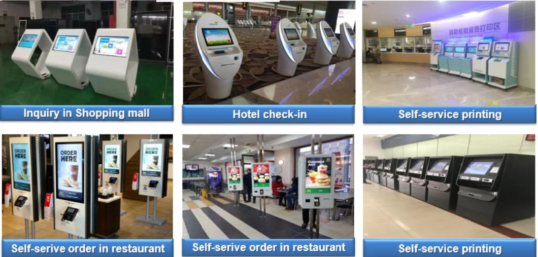 Smart Movable Dual Digital Signage Kiosk for Hotel Clients&prime; Signature Module Checkin Checkout