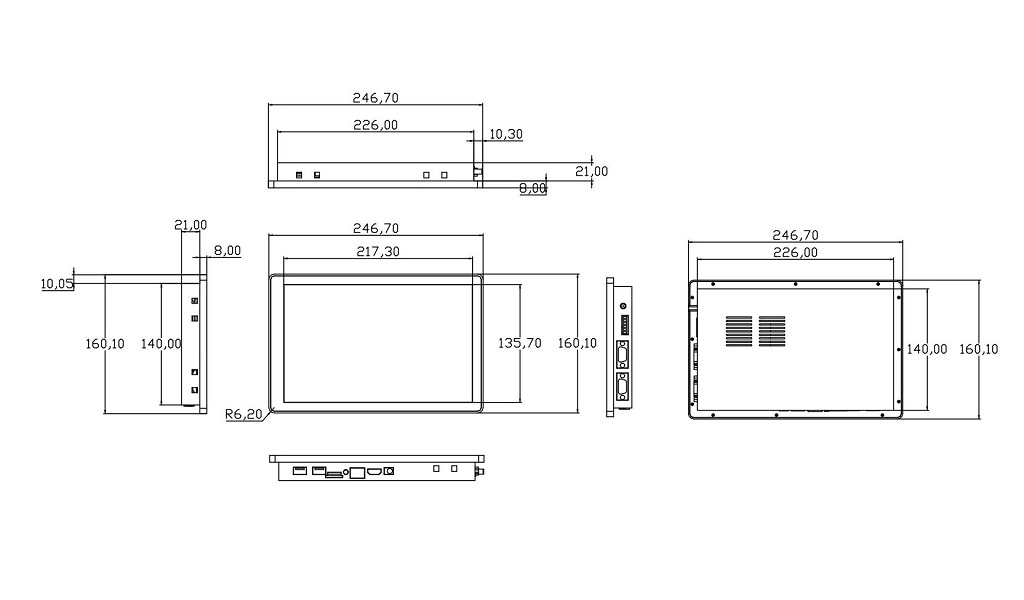 7inch Android Touchscreen Display Module-Rga070-01-Rk3568