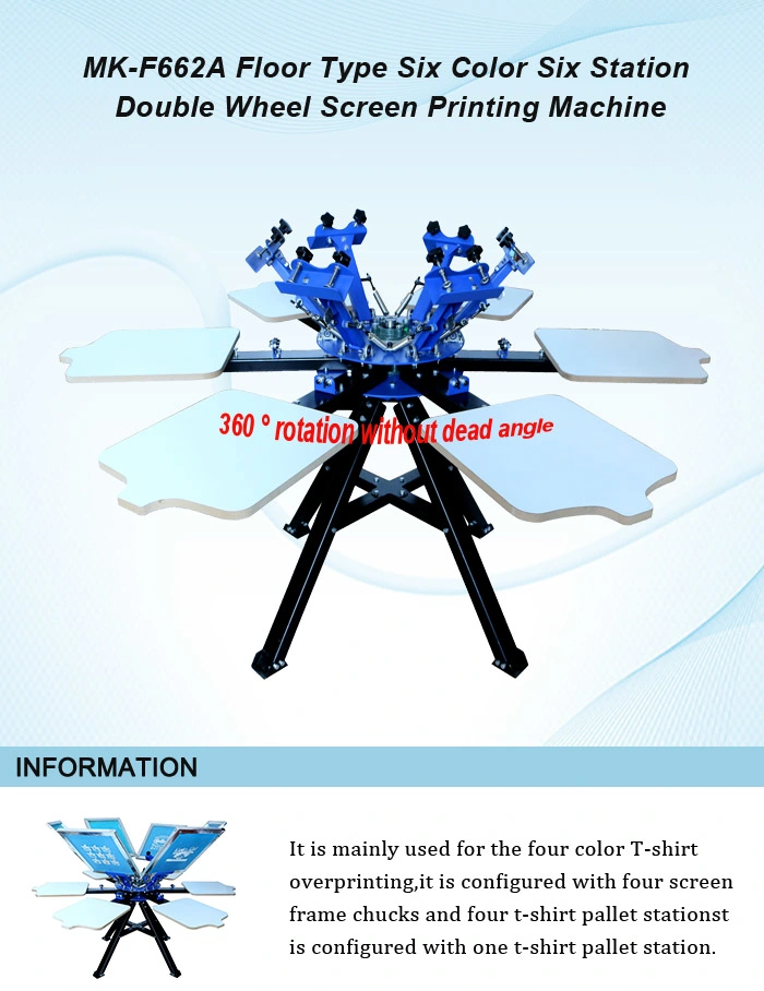 Convenient Manual Two-Wheel Screen Printing Machine