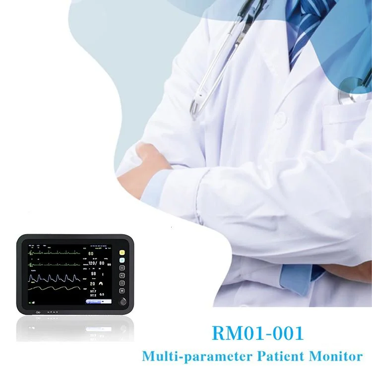 2024 New Portable 12.1inch Screen Patient Monitor for Hospital