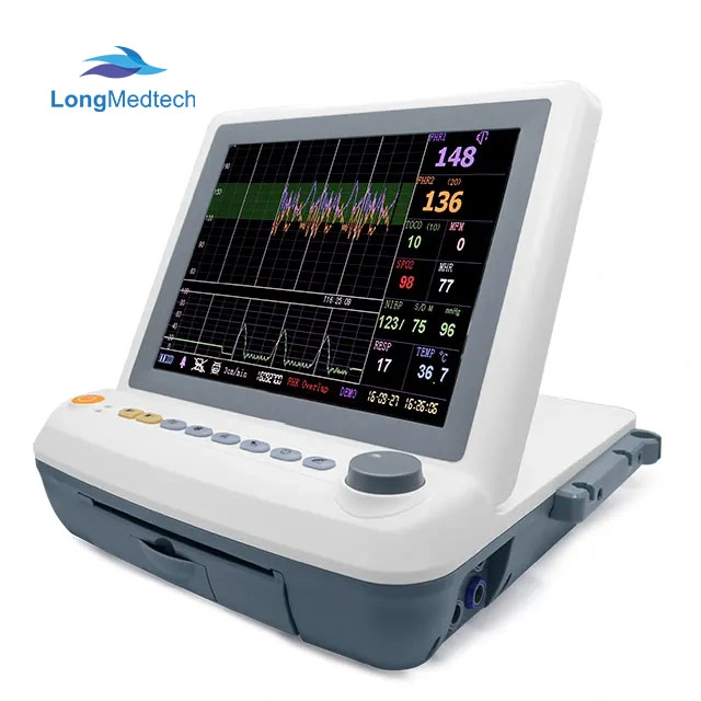 Portable Jumper 12 Inch Color Screen Cardiotocograph Ctg Fetal Doppler Fetal Monitor