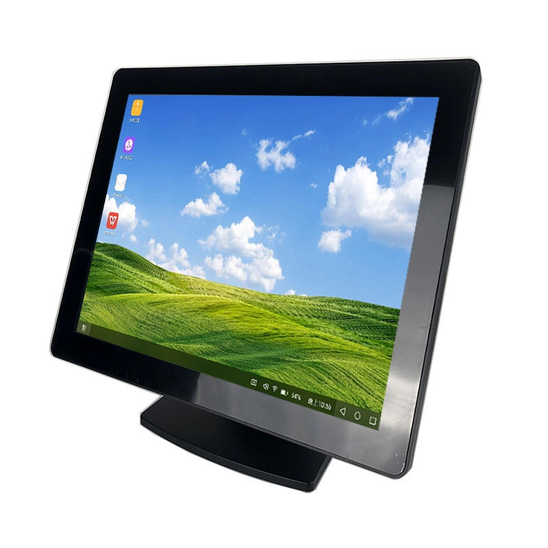 Economic IP65 Flat15 Inch Resistive Touch Screen Monitor for POS System Terminal DC 12V LCD Touch Display