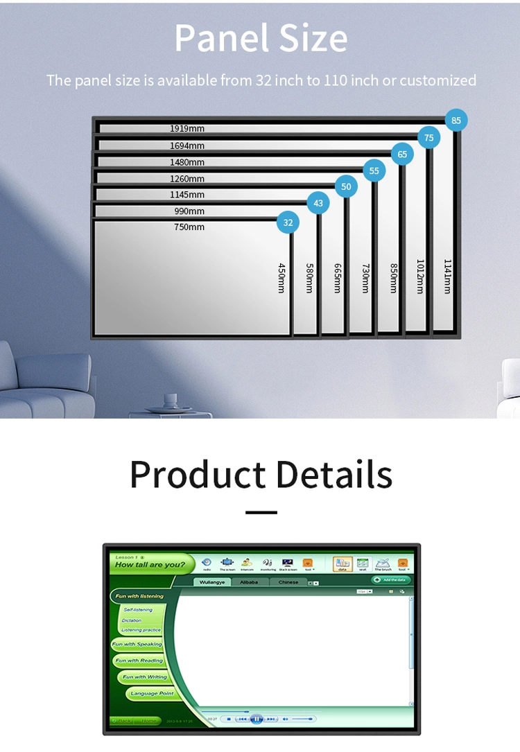 Multi Touch Interactive Whiteboard for Large Screens