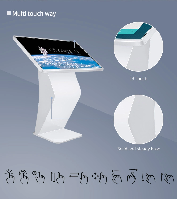 Factory Cheaper Price 43 Inch Professional Self-Service Digital Kiosk Touch Screen for Supermarket/Shoping Mall