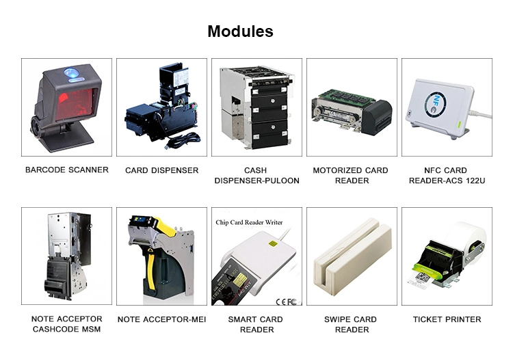 Dual Screen Facial Recognition Camera RFID Card Bill Dispenser Hotel Check in Kiosk