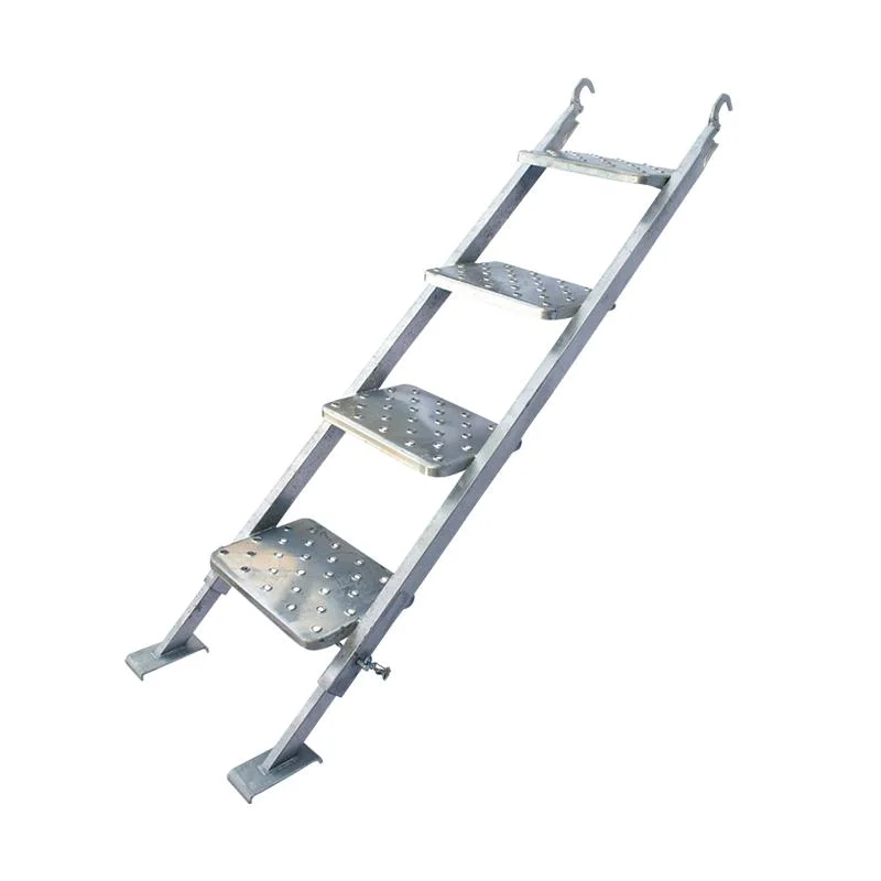 Scaffolding Steel Industry Step Ladder Q195 Q235 with Hook Make It Easy to Assemble and Using