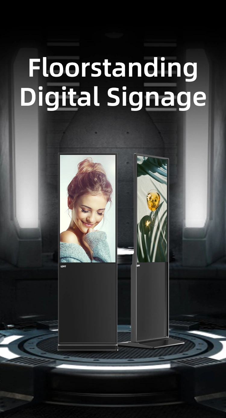 Lofit 49 55 65 Inch Digital Signage Manufacturer Screen Stand Commercial, Big Screen Display Touch Screen